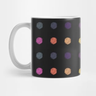 Bright Colorful Rainbow Dots in jewel tones Mug